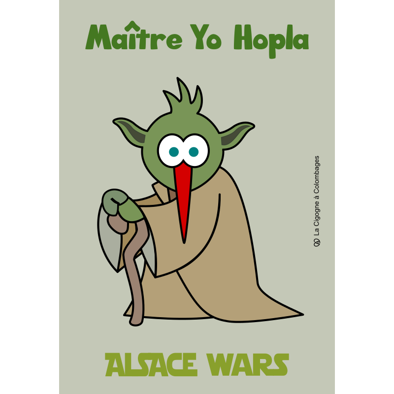 carte postale ALSACE WARS - Maître Yo Hopla