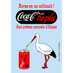 carte postale Coca-c'Hopla
