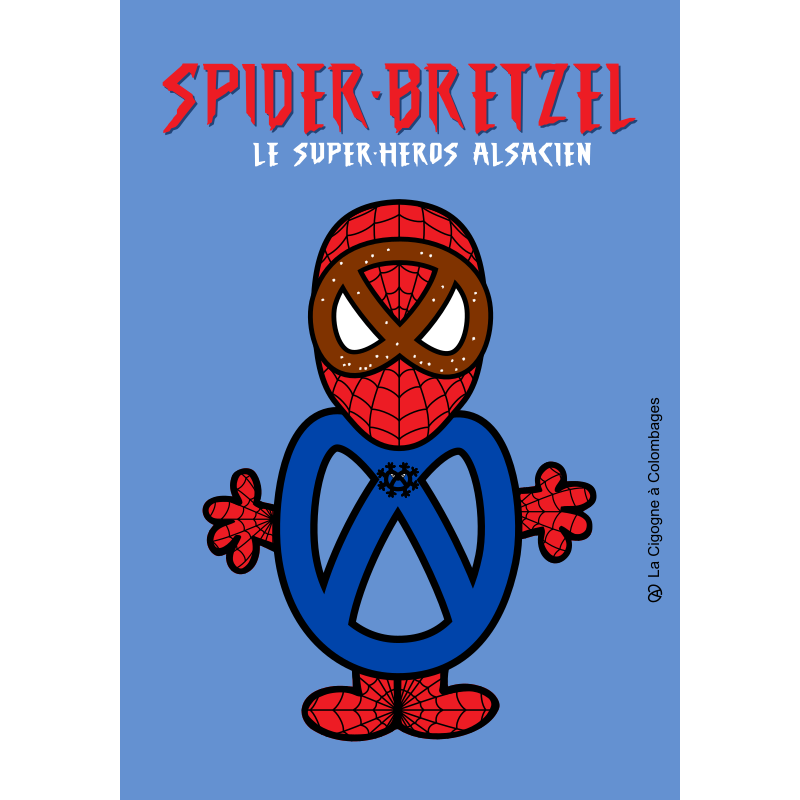 carte postale - Spider-Bretzel - made in France